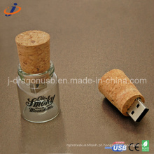 A forma do frasco de vidro USB Flash Drive (JW152)